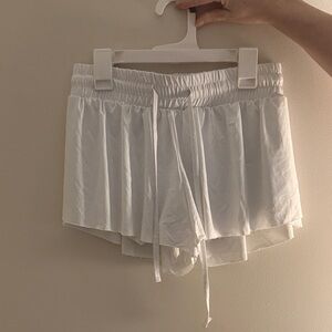 Women's Athletic White Shorts